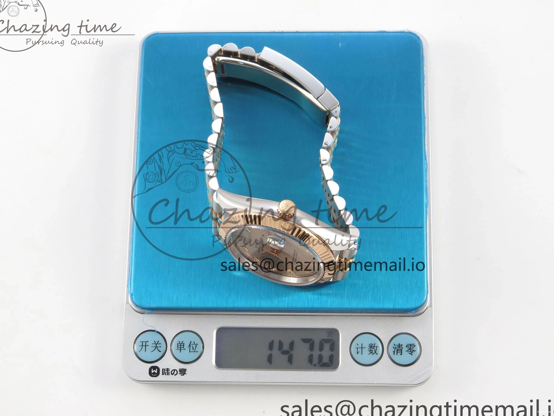 (Weighted) ARF Jubilee RG Best SH3235 SS 126331 Edition 1:1 Dial 41 RG Diaomonds DateJust on Bracelet 0522
